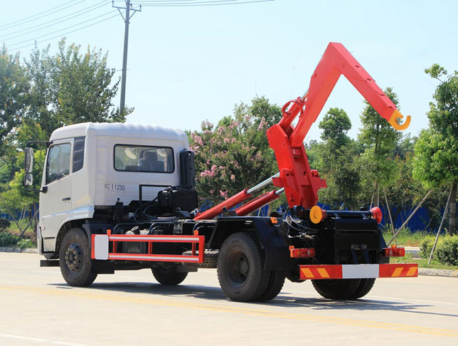 東風(fēng)天錦國(guó)六車廂可卸式垃圾車圖片4