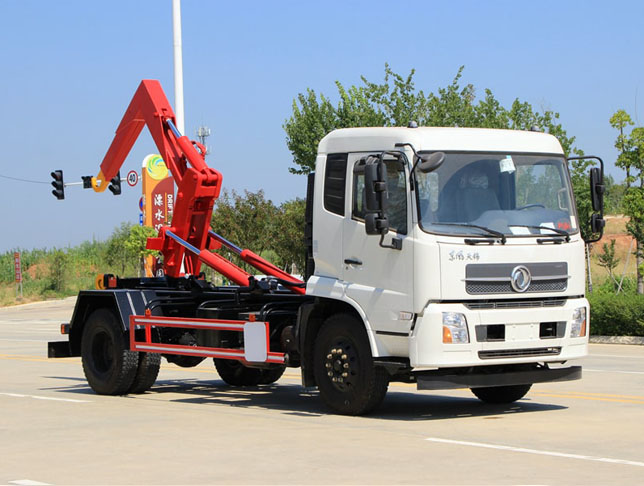 東風(fēng)天錦國(guó)六車廂可卸式垃圾車圖片2